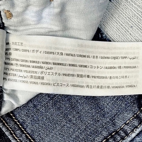 ❤️ HOLLISTER High-Rise Ripped Dark-Wash 3” Denim Short w/ Double Roll Cuff, Sz 0 - Picture 7 of 7